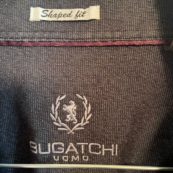 Bugatchi uomo men’s button down shirt sz L - Picture 3 of 7